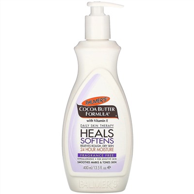 Palmer's, Cocoa Butter Formula, лосьон с маслом какао и витамином Е, ежедневное средство для кожи, без отдушки, 400 мл (13,5 жидк. унции)