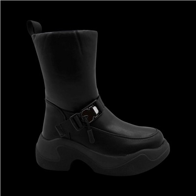 Сапоги на меху 86153-764 черные