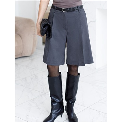 Шорты-бермуды из премиальной костюмной ткани с добавлением лиоцелла