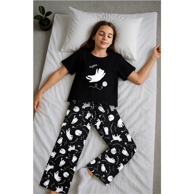 Хлопковая пижама для девочки Happyfox