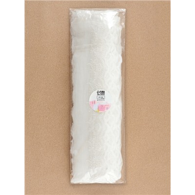 Кружево шитьё, 55 мм, 13±1 м, белое