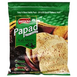 Bikano Papad Kali Mirch / Папад Кали Мирч Лепешка с Черным Перцем 200 г