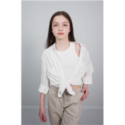 Льняные брюки для девочки Happyfox