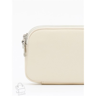 Сумка женская кожаная 6016PE off white Polina&Eiterou