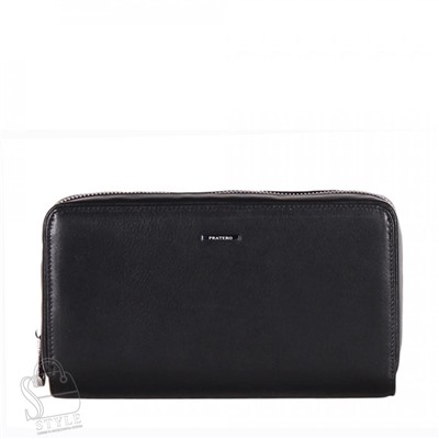 Клатч мужской кожаный 20940 black Pratero