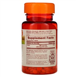 Sundown Naturals, Фолат, 666 мкг фолиевого эквивалента, 350 таблеток