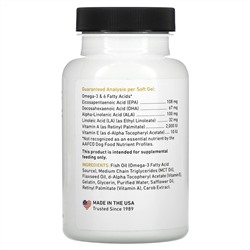 International Veterinary Sciences, Lipiderm, Healthy Skin & Coat, For Large Dogs, 60 Soft Gels