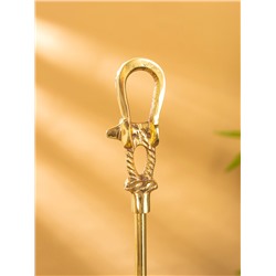 Ложка для обуви «Морская», 51 см, латунь