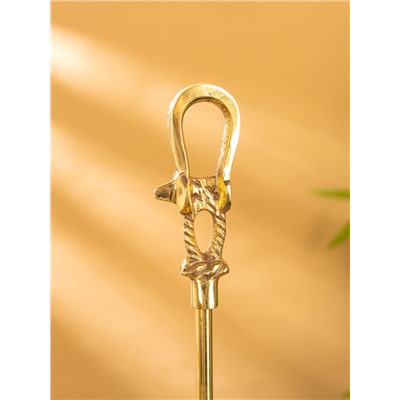 Ложка для обуви «Морская», 51 см, латунь