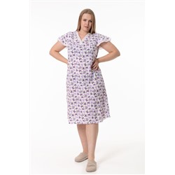 Сорочка хлопковая с кружевом и рукавом-крылышком М325419бс