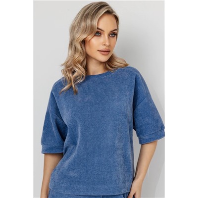 Блузка женская  4482В/02/Джинсовый