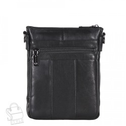 Сумка мужская кожаная 2601Z black Zinimsk