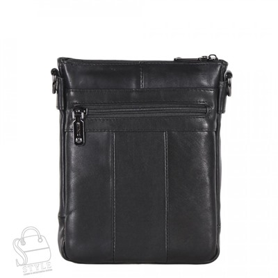 Сумка мужская кожаная 2601Z black Zinimsk