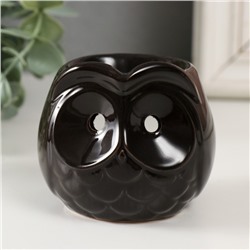 Аромалампа для эфирных масел «Совёнок», керамика под шамот, 6.7×7.5×7.5 см, МИКС