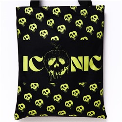 Сумка текстильная ICONIK, 31×1×40.5 см, отдел без молнии, без подклада, черная