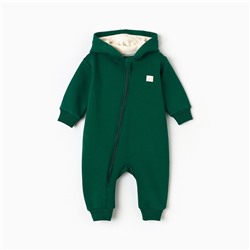 Комбинезон с капюшоном «Крошка Я» Oranges, рост 62-68, зелёный