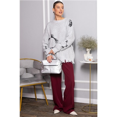 Свитер рваный Наиль (серый) Б14562-13М