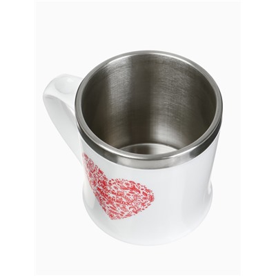 Термокружка, 350 мл, «Счастье в моментах», сохраняет тепло 3 ч, белая