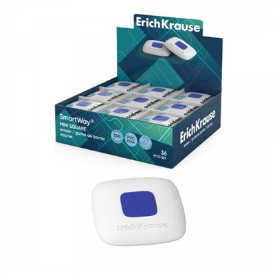 Ластик EK45554 SmartWay®Мини-квадрат с держателем 39х39х9 мм ErichKrause