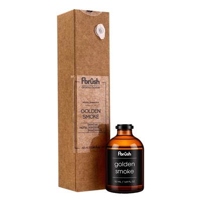 Диффузор ароматический Craft Golden Smoke, с палочками, тёплый древесно-дымный аромат для дома, 50 мл