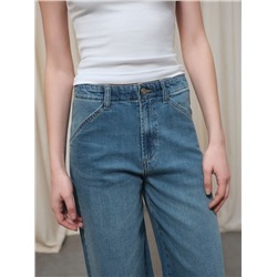 Актуальная коллекция CONTE CON-806 Джинсы wide leg ULTRA-LONG с талиевыми вытачками по спинке