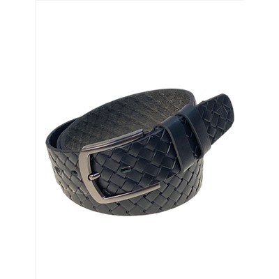 Ремень мужской из натуральной кожи, цвет синий