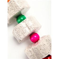 Точильные камни для птиц, с бусинами, 65 г