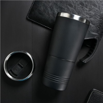 Термокружка 2 в 1 «Крутой мужик», 600 мл, сохраняет тепло 2 ч