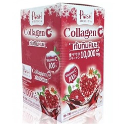 Питьевой коллаген Posh Medica гранатовый 10 000, 18 гр × 6 саше