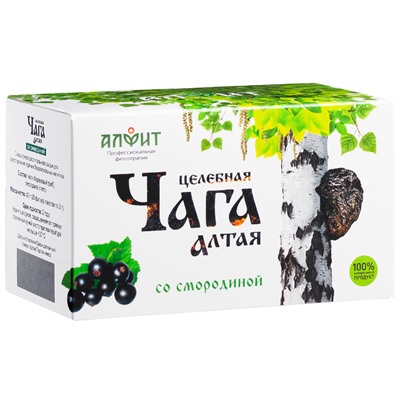 Чага Алтая со смородиной 20 ф/п.