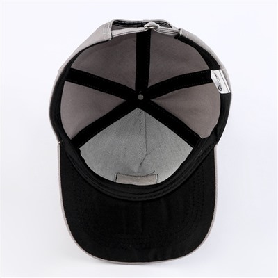 Кепка детская «Динозаврик», серая, р-р 52-54, 5-7 лет