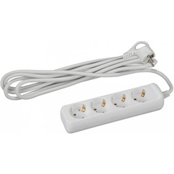 Удлинит.ПВС с зазем.5м 4 РОЗЕТКИ !!