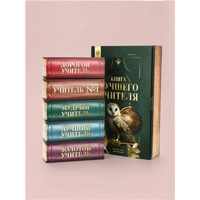 Подарочный набор «Книга лучшего учителя», соль для ванны 5 шт. × 200 г, Чистое счастье