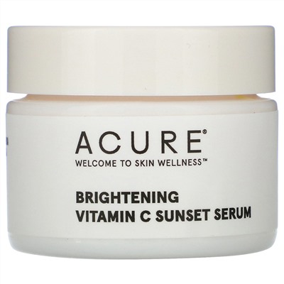 Acure, Brightening Vitamin C Sunset Serum, 1 fl oz (30 ml)