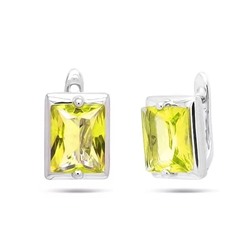 Серьги из серебра куб.циркон., МЦВ018ж