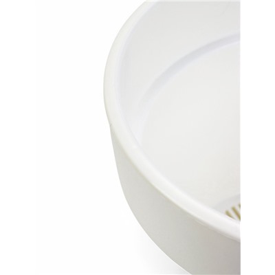 Кашпо со вставкой «Порто», 3.5 л, d=20 см, h=19 см, пластик, белое