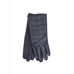 Комбинированные женские перчатки, цвет тёмно серый