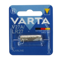 Батарейка алкалиновая Varta Professional, А27 (27A, MN27, V27A)-1BL, 12В, блистер, 1 шт.