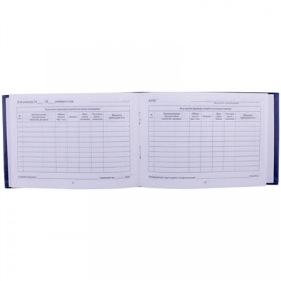 Бланк Зачетная книжка для высшего профессионального образования 168444