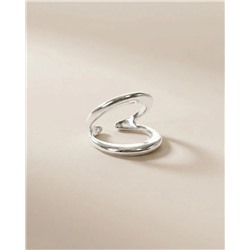 Кольцо с белым серебрением