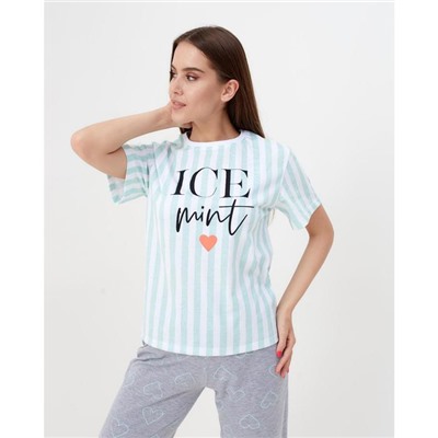 Футболка домашняя женская KAFTAN Fresh, размер 48-50