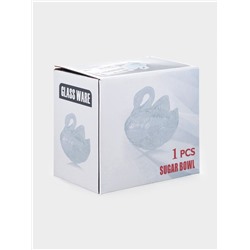 Икорница «Лебедь», 200 мл, 13.5×8.7×13 см, стекло, прозрачная