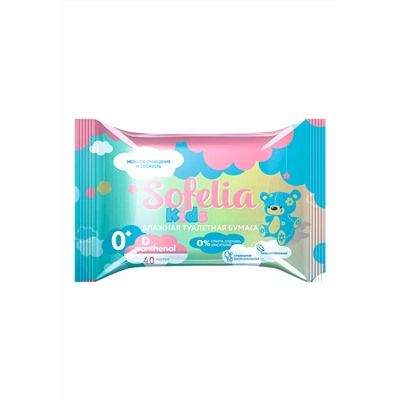 Влажная туалетная бумага детская 0+ с Д-пантенолом и алоэ вера