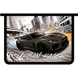 Папка для тетрадей А4 на молнии сверху 32,5х23х5,5 см ПМ-А4-29 "ГОНКА В МЕГАПОЛИСЕ 2026" Пчелка