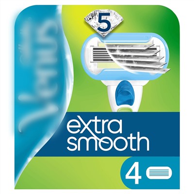 Кассеты для бритвы Dʤɪˈlett ВИНУС Embrace Extra Smooth/ Embrace Sensitive (4 шт.) (Оригинал)