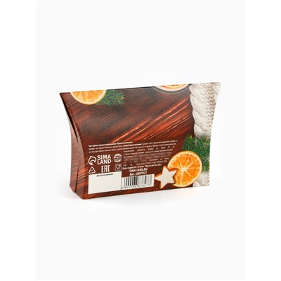 Чай новогодний чёрный «Тепла и уюта в Новом году», вкус: апельсин и корица, 20 г