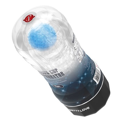 Прозрачный текстурированный мастурбатор Vacuum Cup Masturbator Planet