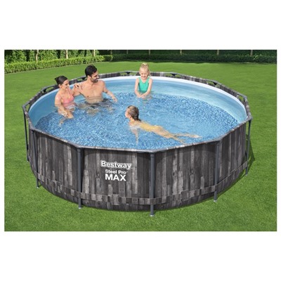Бассейн каркасный Bestway Steel Pro Max 5614X, 366×100 см, фильтр-насос, лестница, круглый