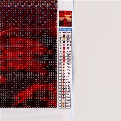 Алмазная мозаика с полным заполнением на холсте «Закат», 40×50 см