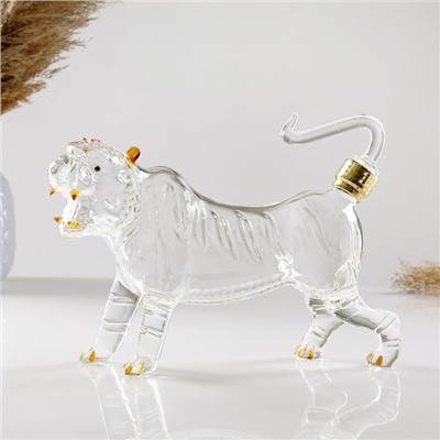 Штоф «Тигр», 500 мл, 30×7×17 см, стекло, прозрачный